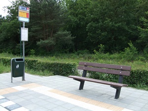recycled plastic benches