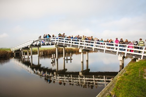 recycled plastic bridge