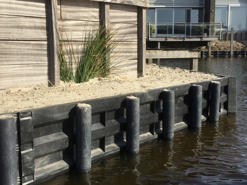Gerecycled kunststof walbeschoeiing