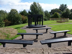 recycled plastic garden benches